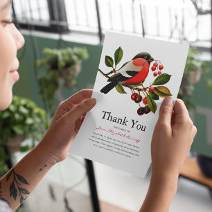 Red Robin Sympathy bird Tack Kort