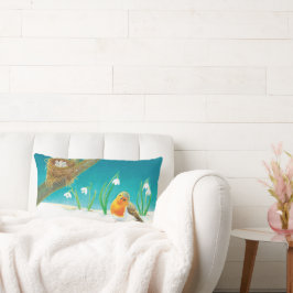 Red Robin Vår Snowdrops Lumbarkudde