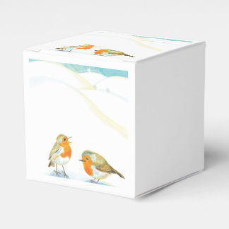 Red Robins in Winter Presentaskar