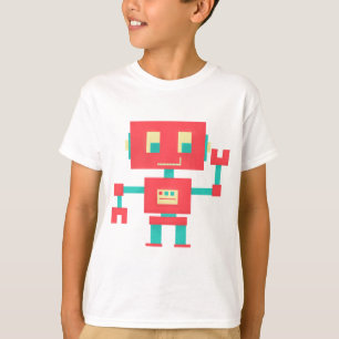 Red Robot Kid's T Shirt