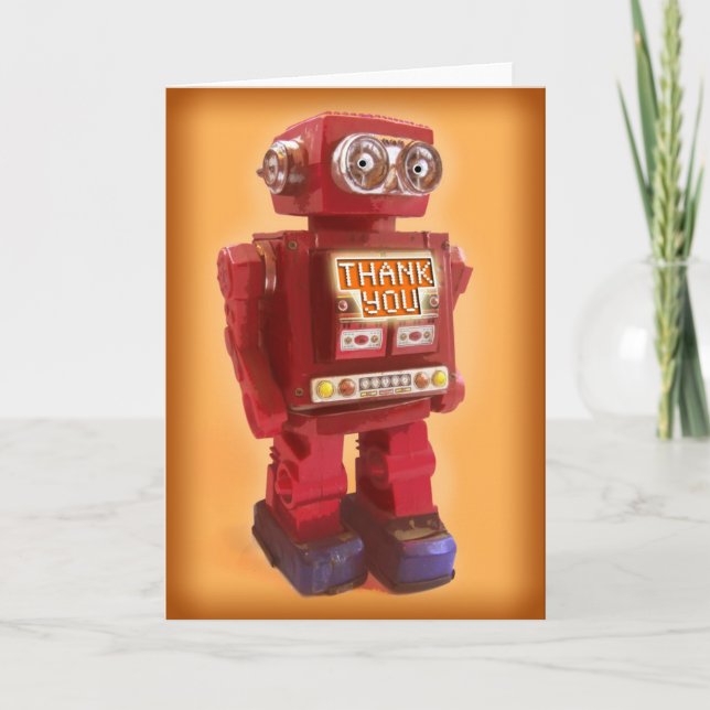 Red Robot Tack Kort (Framsida)