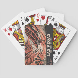 Red Rock Canyon Las Vegas Retro Vintage Resa WPA Casinokort