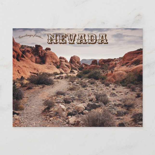 Red Rock Canyon Nevada USA Vykort (Framsida)