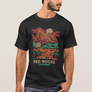 Red Rock Colorado family retro T Shirt