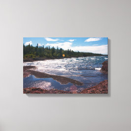 Red Rock Shoreline – Lake Superior, U.P. Canvastryck