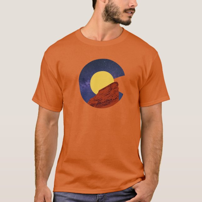 Red Rocks Amphitheater Morrison T Shirt (Framsida)