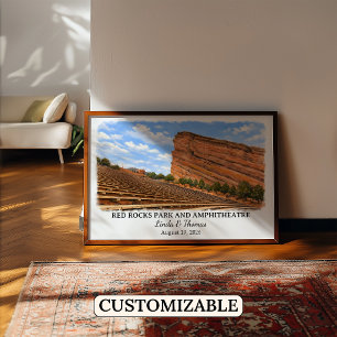 Red Rocks Park and Amphitheatre Colorado Affisch