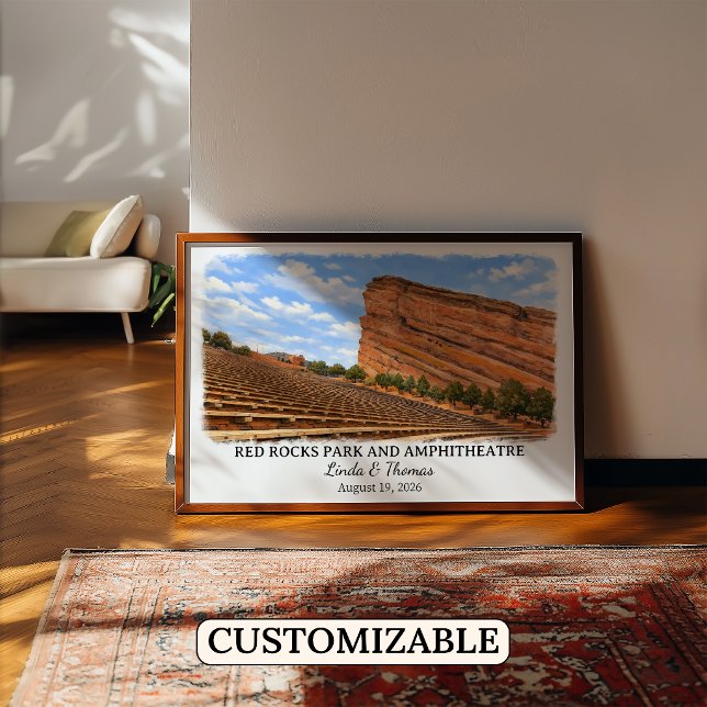 Red Rocks Park and Amphitheatre Colorado Affisch (Skapare uppladdad)
