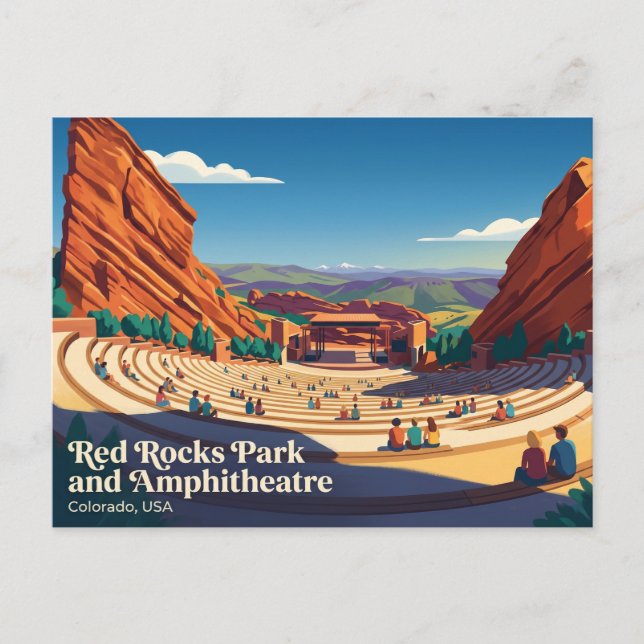 Red Rocks Park and Amphitheatre USA Vykort (Framsida)