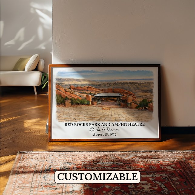 Red Rocks Park och Amfiteater Colorado Affisch (Skapare uppladdad)