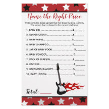 Red Rockstjärna Rockabye Namn i Prisa Shower Game