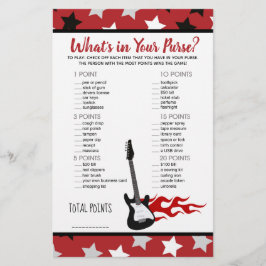 Red Rockstjärna Sten a Adjö What's in Your Purse G