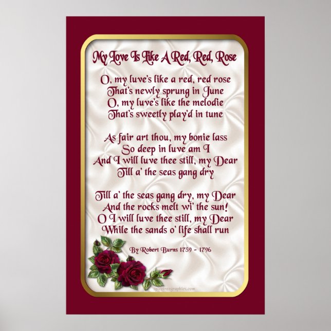 Red Röd ros Poster (Framsidan)
