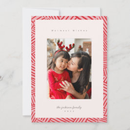 Red Roligt Hatch Photocard Julkort