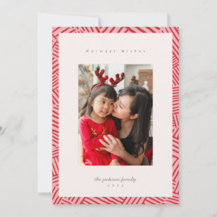 Red Roligt Hatch Photocard Julkort