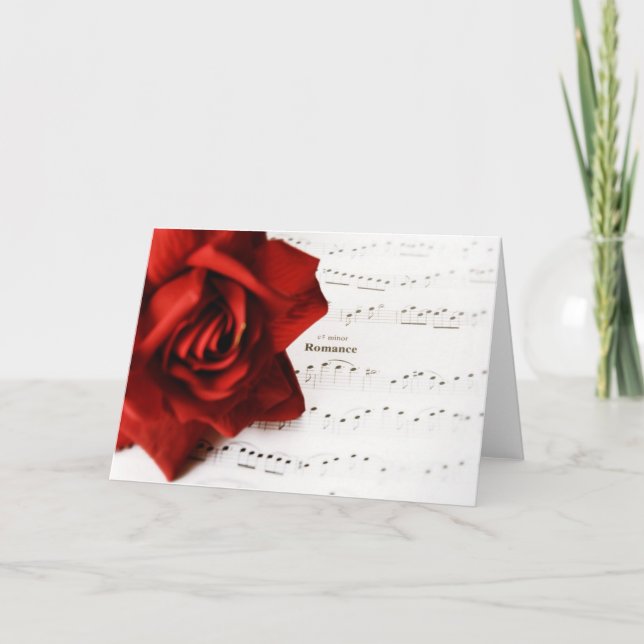 Red Romantik Card Helgkort (Framsida)