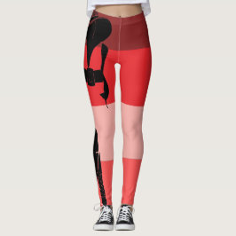 Red Rosa Black Thick Chic i en Sol Dress Leggings