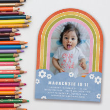 Red Rosa Blommigt Rainbow Barn Birthday Investigat