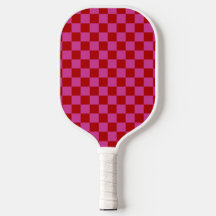 Red + Rosa Check Checkerboard Mönster