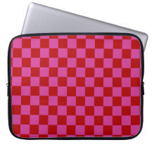 Red + Rosa Check Checkerboard Mönster