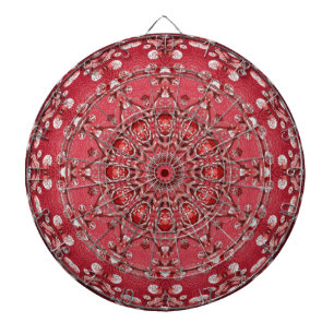 Red Rosa Decorative Dartboard Darttavla