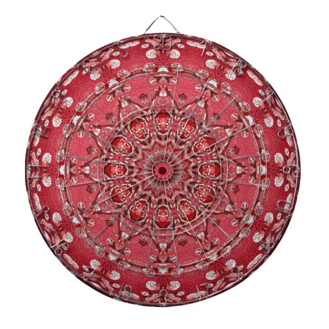 Red Rosa Decorative Dartboard Darttavla (Framsidan)