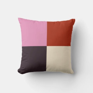 Red Rosa Eggplant Ivory Kudde