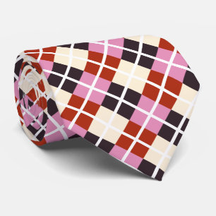 Red Rosa Eggplant Ivory Mönster Slips