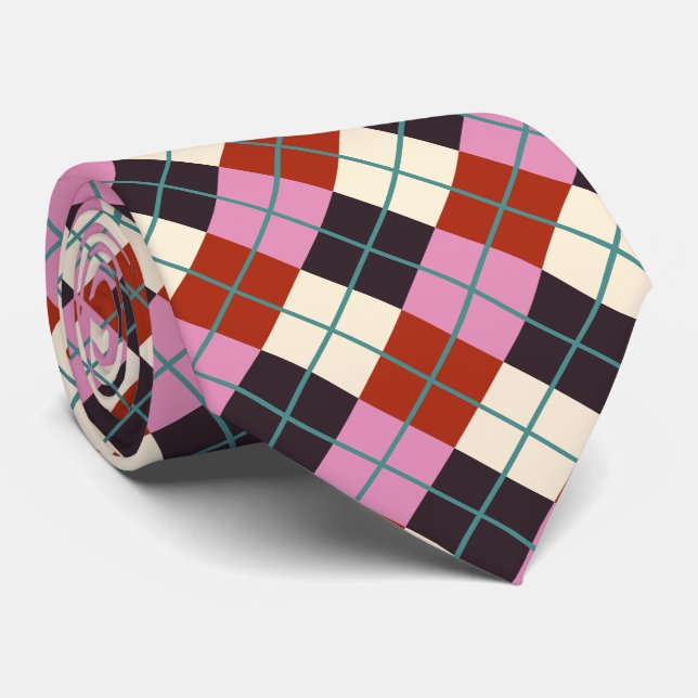 Red Rosa Eggplant Ivory Teal Retro Play Slips (Rullad)