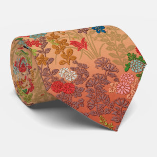 RED ROSA FLOWERS,LÖV ANTIQUE JAPANESE BLOMMIGT SLIPS