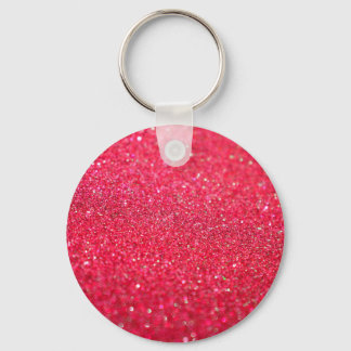 Red Rosa Glitter Anpassningsbar Item Nyckelring