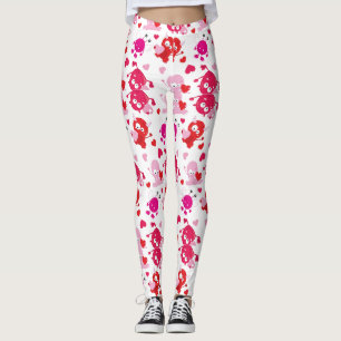 Red Rosa Gnome jul Women Leggings