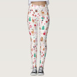 Red Rosa Grönt Ugly jul Jultomten Leggings<br><div class="desc">Den här nyfiken designen är en lysande och lekande illustration av den älskade julen inslag,  som på ett vackert sätt återges i en hjärtlig palett med rött,  rosa,  grönt och vitt.</div>