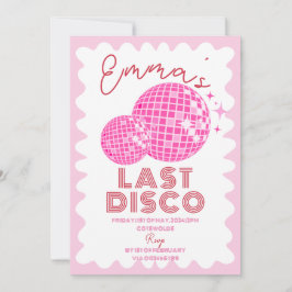 Red Rosa Last Disco Hen Party Helg Itinerary Inbjudningar
