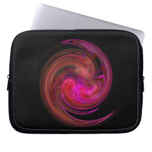 Red Rosa Light Vortex Laptop Fodral