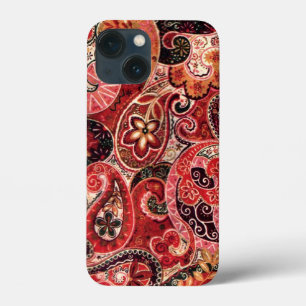 Red, Rosa och svart Vintage Paisley Blommigt