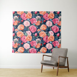 Red Rosa Orange Ro Mönster Design