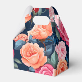 Red Rosa Orange Ro Mönster Design Presentaskar