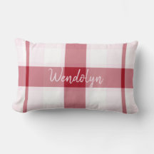 Red Rosa Play Girl Thumbar Pillow