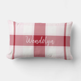Red Rosa Play Girl Thumbar Pillow Lumbarkudde