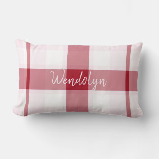 Red Rosa Play Girl Thumbar Pillow Lumbarkudde