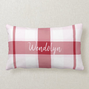 Red Rosa Play Girl Thumbar Pillow Lumbarkudde