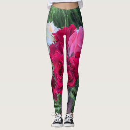 Red rosa ros Leggings