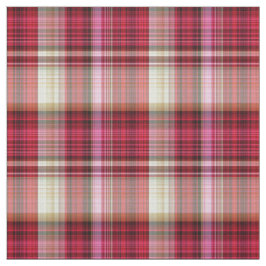 Red Rosa Tartan Play Tyg