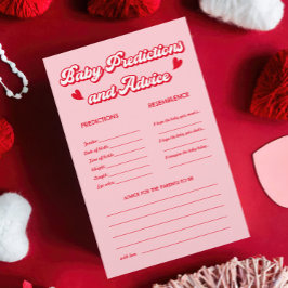 Red Rosa Valentine Baby Shower Predicame