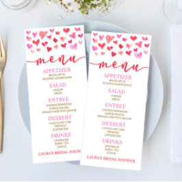 Red Rosa Valentine Möhippa Food Menu Meny