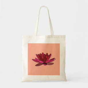 Red Rosa Vatten Lily Tygkasse