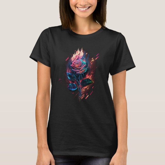 Red Rose  7 T Shirt (Framsida)