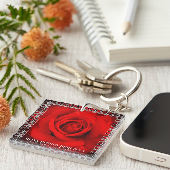 Red Rose [Acrylic Keychain] (Högra Framsidan)