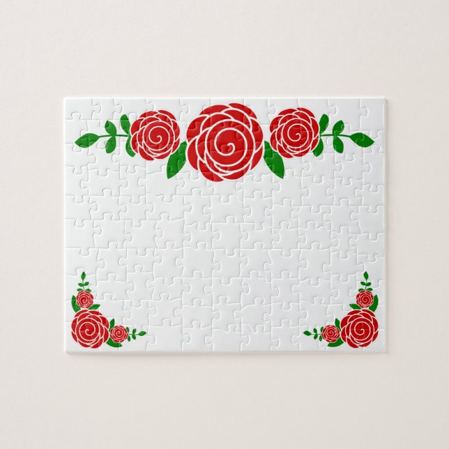 Red Rose Valentine Frustrating Pussel (Horisontell)